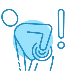 man bending icon