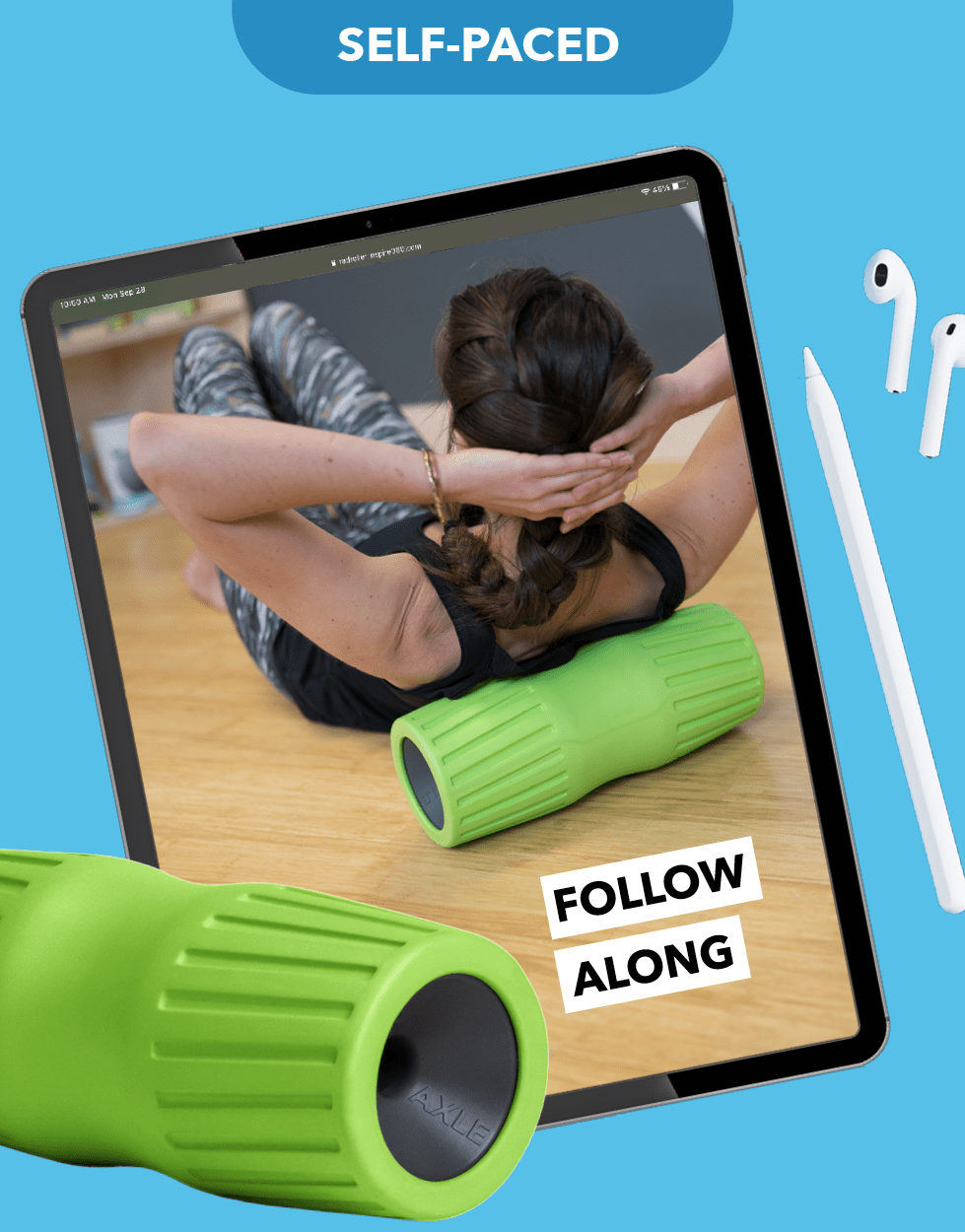 axle massage roller instruction videos, how to use massage roller videos and pdfs