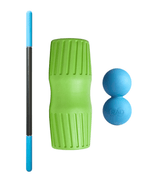 mobility starter pack, massage stick, foam roller and double massage ball