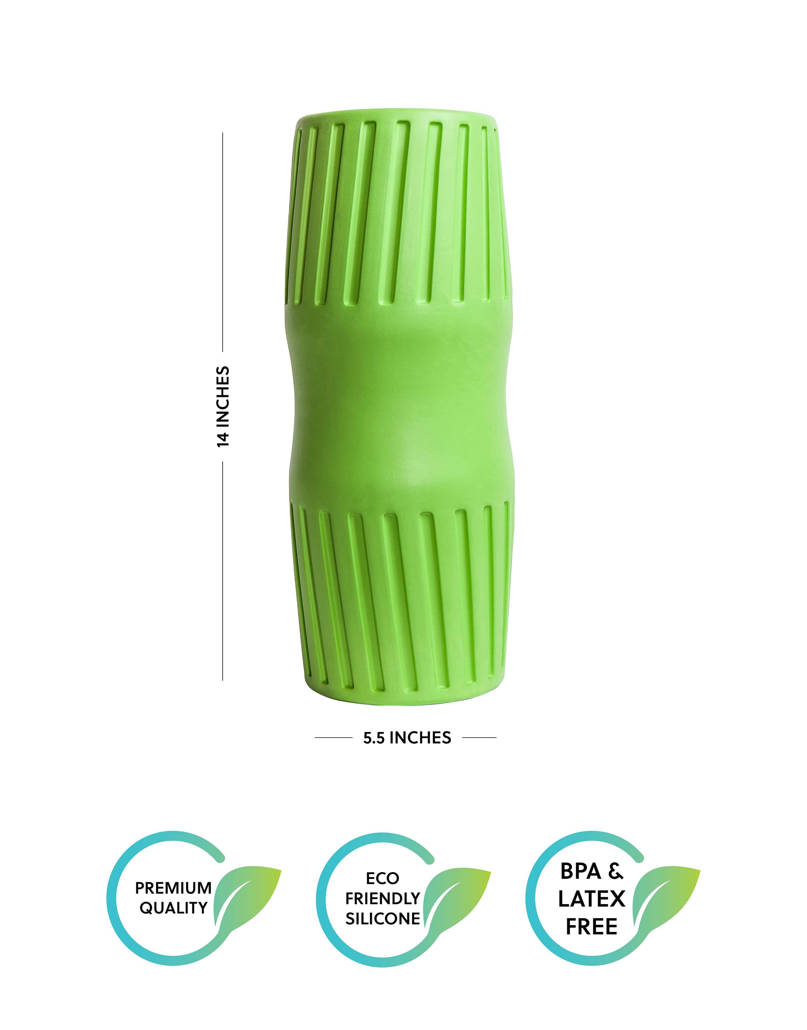 axle foam roller by rad, silicone roller, bpa and latex free roller, massage roller