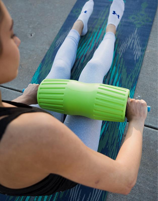 axle foam roller and rod massage stick