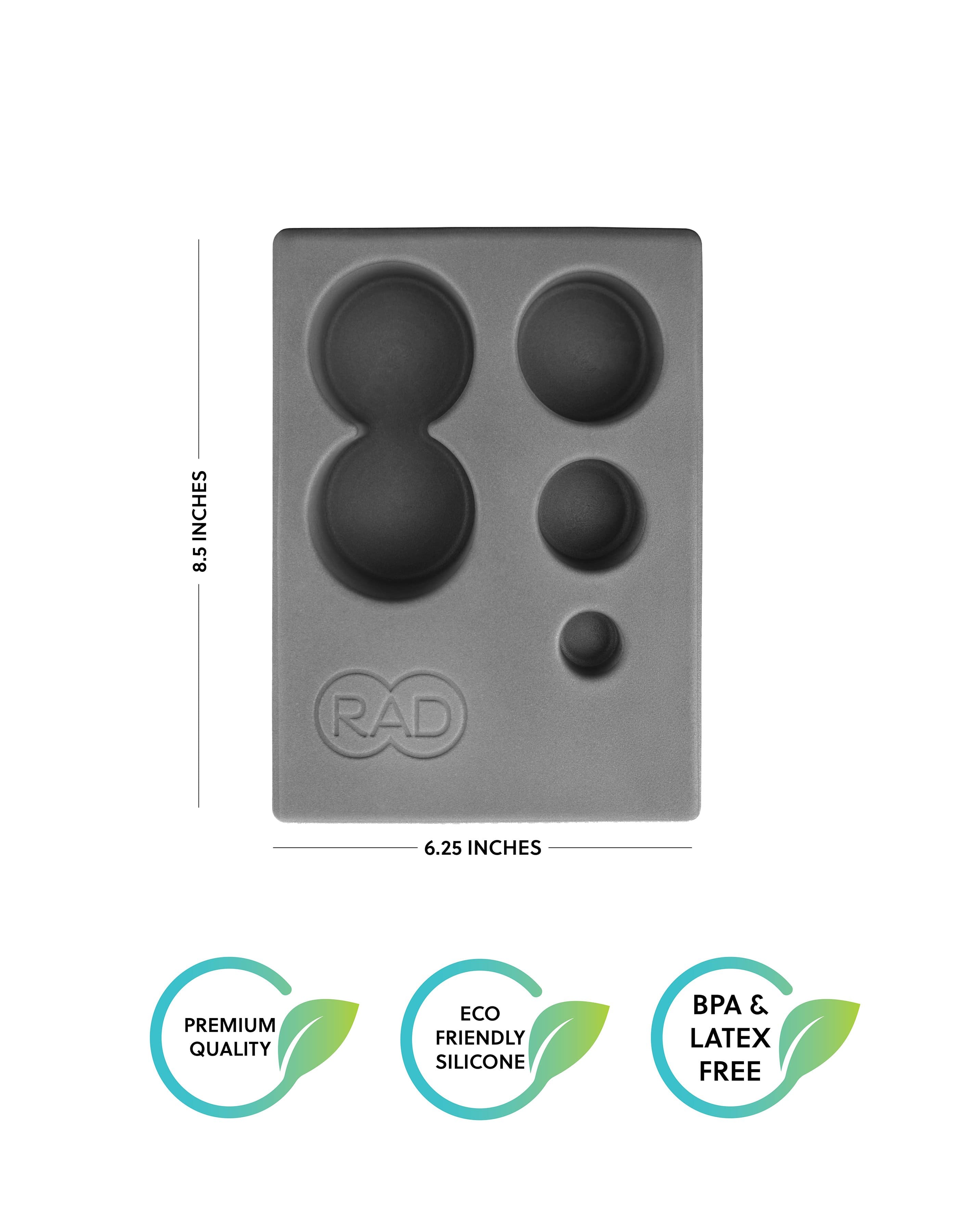 blocking and storing system for massage balls to isolate the pressure and minimise rolling