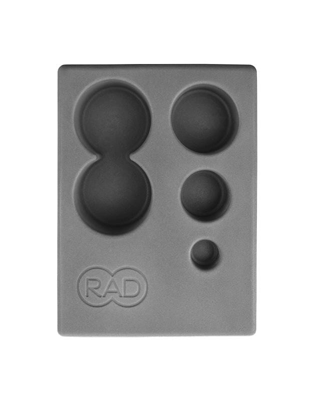 blocking and storing system for massage balls to isolate the pressure and minimise rolling