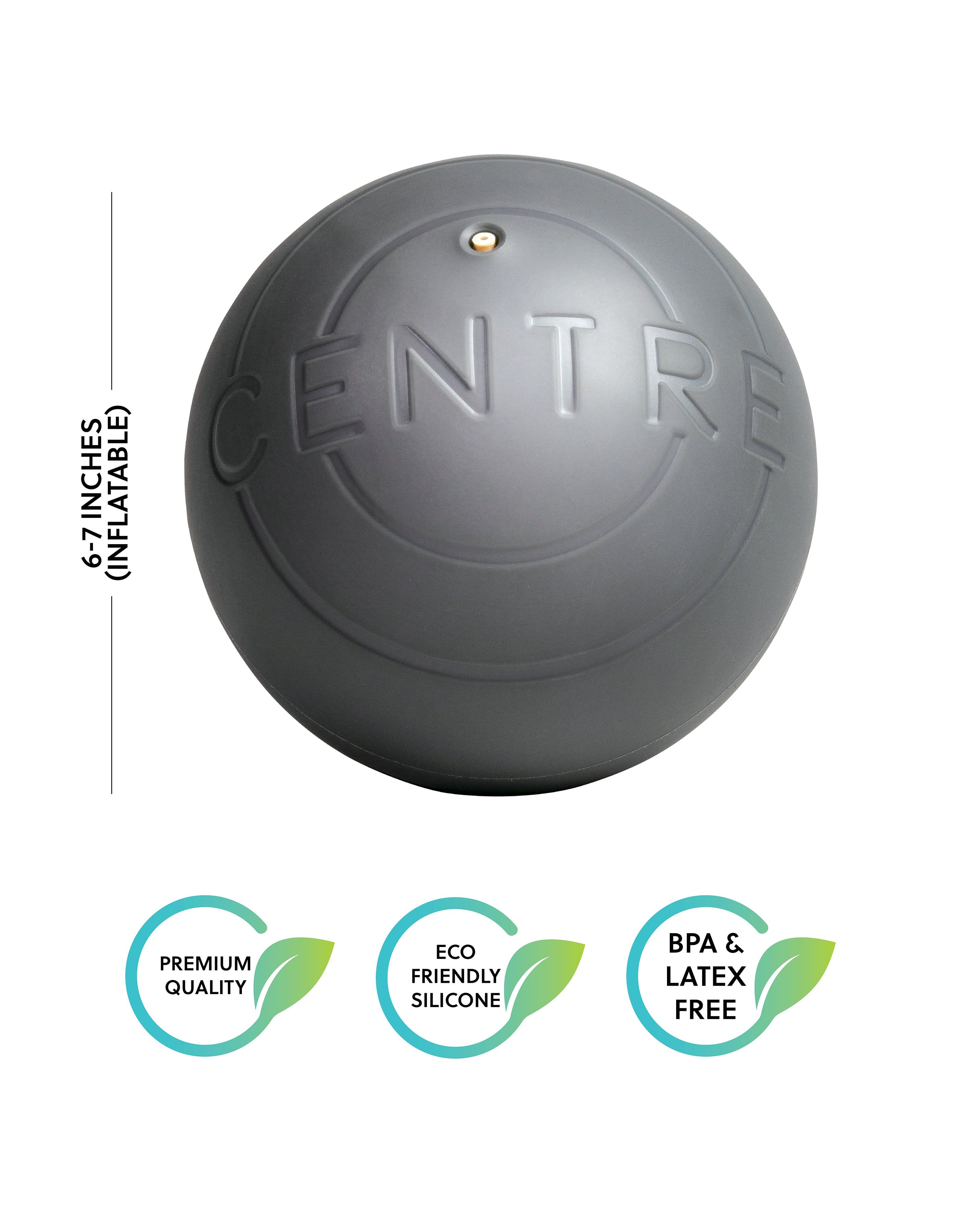 centre, soft massage ball by rad, organic silicone, latex and bpa free, premium quality massage ball
